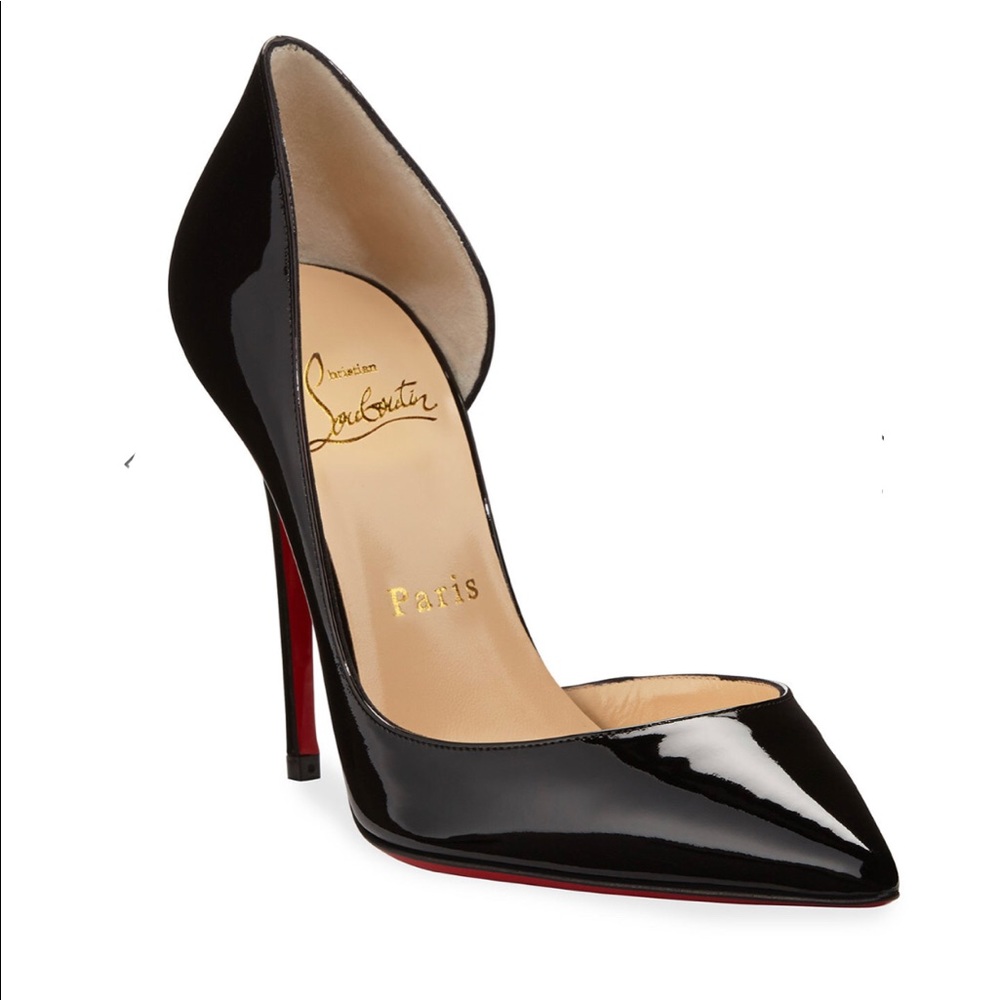 Christian Louboutin Iriza PatentBlack d’Orsay Pump